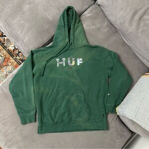 Steven Harrington X HUF Worldwide Green Hoodie Size Medium Sold Out Limited